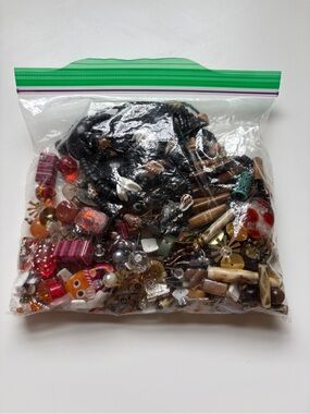 Mixed Craft Beads and Jewelry Findings - Multicolor
